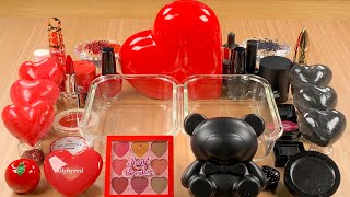 Red vs Black w CLAY★Mixing Makeup Eyeshadow Glitter into SLIME★ASMR★Satisfying Slime Video#065 by XOXO SLIME ASMR 20,452 views 3 years ago 13 minutes, 43 seconds