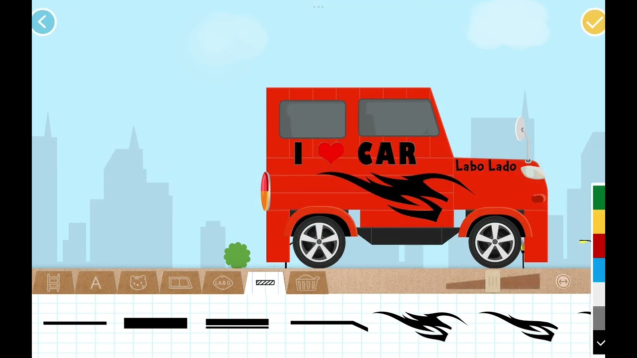 Making Custom car by 5 years old girl.. 