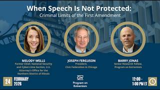 When Speech Is Not Protected: Criminal Limits of the First Amendment
