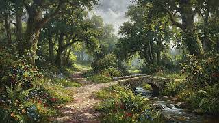 Vintage Forest Road TV Art Screensaver | Woodland Path Oil Painting | Smart TV Wall Art screenshot 1