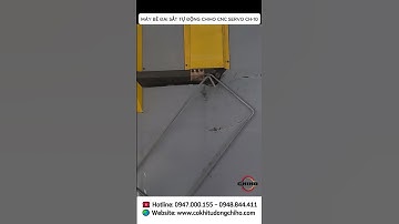 Máy bẻ đai CH-10 Servo CHIHO Bẻ sắt phi 6,8,10 (Xoắn/gân)– Tốc độ: 22 đai/phút (150x150mm)