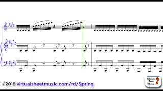 Antonio Vivaldi's Concerto Spring from Four Seasons sheet ...
