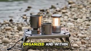 Ultralight Folding Camping Table -Portable Food-Grade Mini Table for Outdoor Hiking, Picnic &amp; Travel