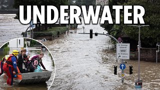 Catastrophic floods kill 5, including hero firefighter, as German city declares state of emergency,