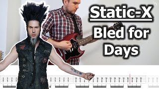 Static-X - Bled for Days | Guitar Tabs Tutorial