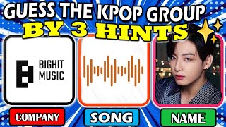 GUESS THE K-POP SONG🎶 BY 3 HINTS✅🤔💥 | THE K-POP ARMY| #kpop #kpopgame