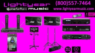 Karaoke Machine Professional Home Karaoke System with Bluetooth (800)557-7464 LightYearMusic