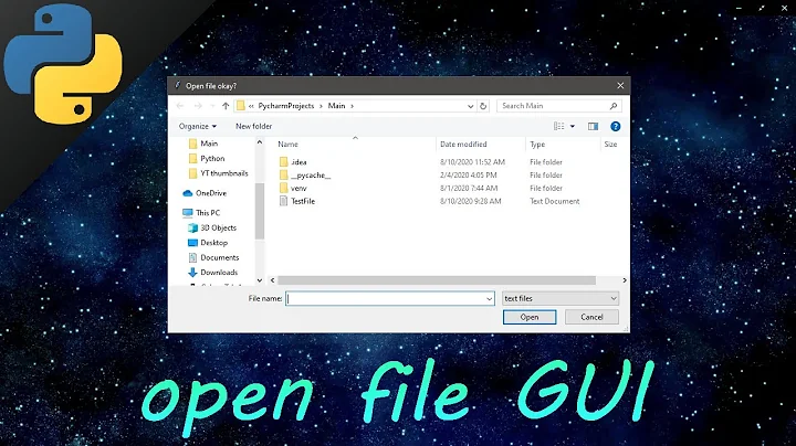 Python GUI open a file (filedialog) 📁