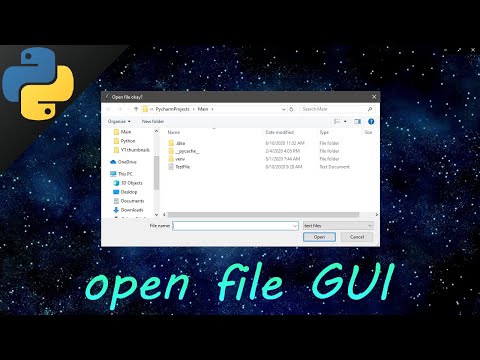 Python GUI open a file (filedialog) 📁