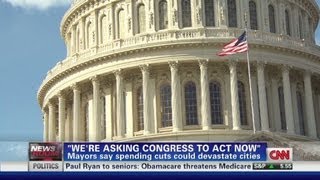 Mayor Reed protests government spending cuts