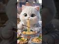 Yummy food mukbang for kids #ai #cat #animals #fyp #trending #asmr #animation