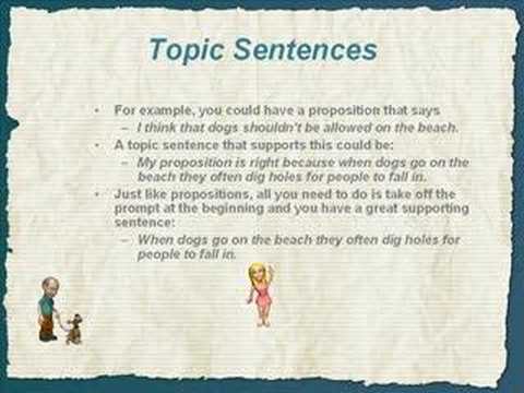 Topic Sentences - YouTube