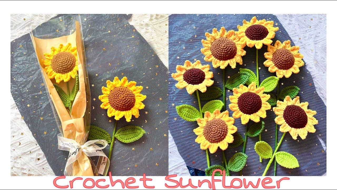 Crochet Sunflower | Móc Hoa Hướng Dương | Xuxu Crochet