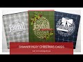 Shimmer Inlay Christmas Cards (Simon Says Stamp)
