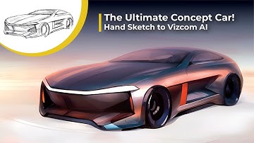 Crafting the Ultimate Concept Car! Hand Sketch to Vizcom AI Journey