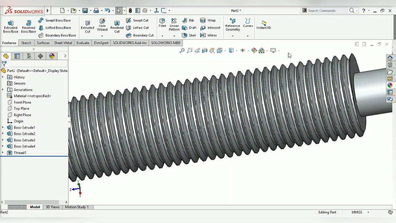 Solidworks резьба. Solidworks резьба