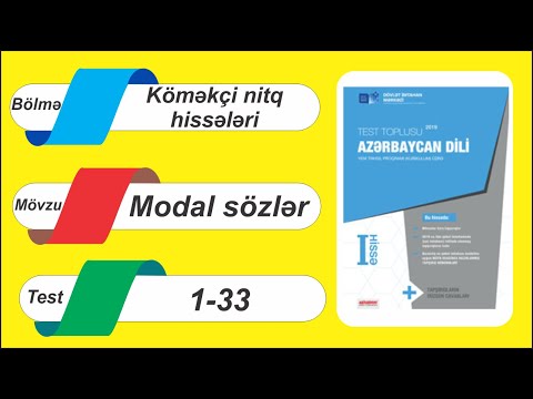 DİM-in Test toplusu / Modal sözlər / 1-33