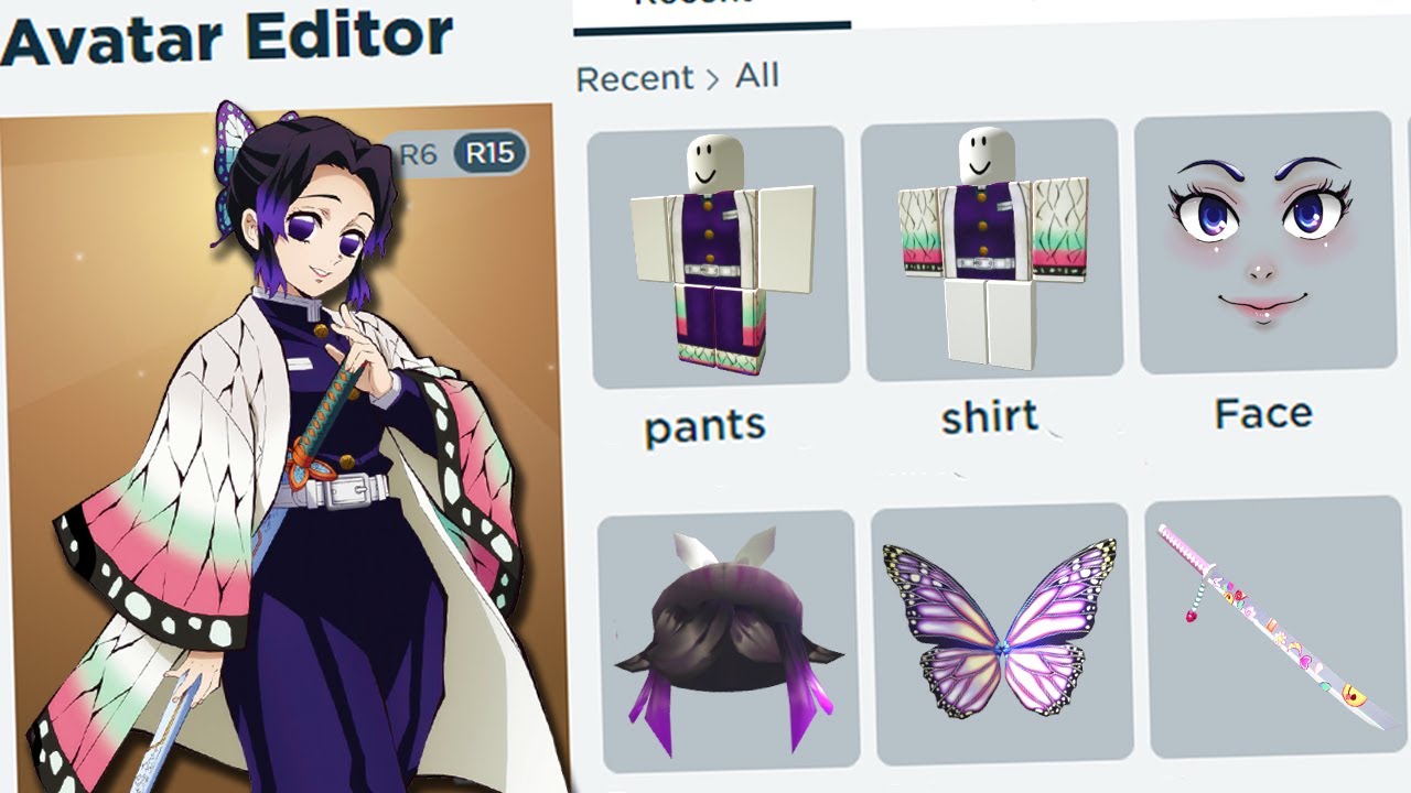 shinobu inspired roblox outfit｜TikTok Search
