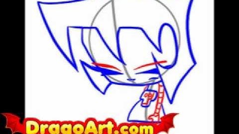 How to draw Gaz, step by step