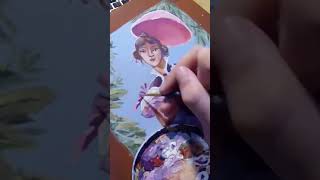 Walt Disney World Haunted Mansion Stretching Room Painting Timelapse