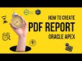 PDF Reports in Oracle APEX using jsPDF – Simple, Matrix & Master-Detail Source Code Included