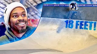 18 FOOT SKATEBOARD DROP IN?!