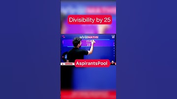 Divisibility By 25 Trick Ft. Navneet Sir || #viralmathtricks #shorts