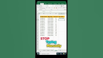 Expiry date in Excel. #excel #excelshortcuts #excelcourse #exceltips #exceltricks #excelformula #yt