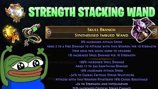 MIRROR Crafting The Best Strength Stacking Wand in Affliction League  - Path of Exile 3.23