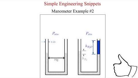 Manometer Example