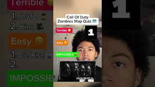 Call Of Duty Zombies Map Quiz 🗺️ #yorrai #shorts #callofduty #blackops #gaming #trending