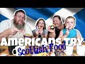 Foreign Food Friday || Americans Try Food from Scotland and the UK || Part 2