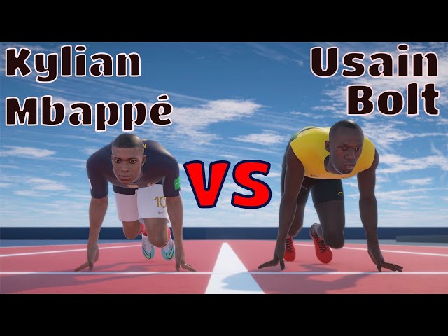 Kylian Mbappe VS Usain Bolt class=