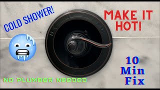 Shower Water Temperature Adjustment on Delta Faucet