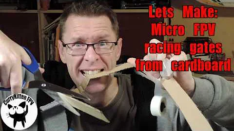Lets make: Micro FPV racing gates from cardboard and tape