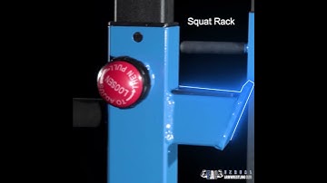 EAC Crystal Blue Squat Rack, Multi - Exercises