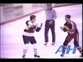 WHL Jan. 22, 1988 Cam Brown,BRN v Paul Beauchesne,MJ Brandon Wheat Kings Moose Jaw Warriors