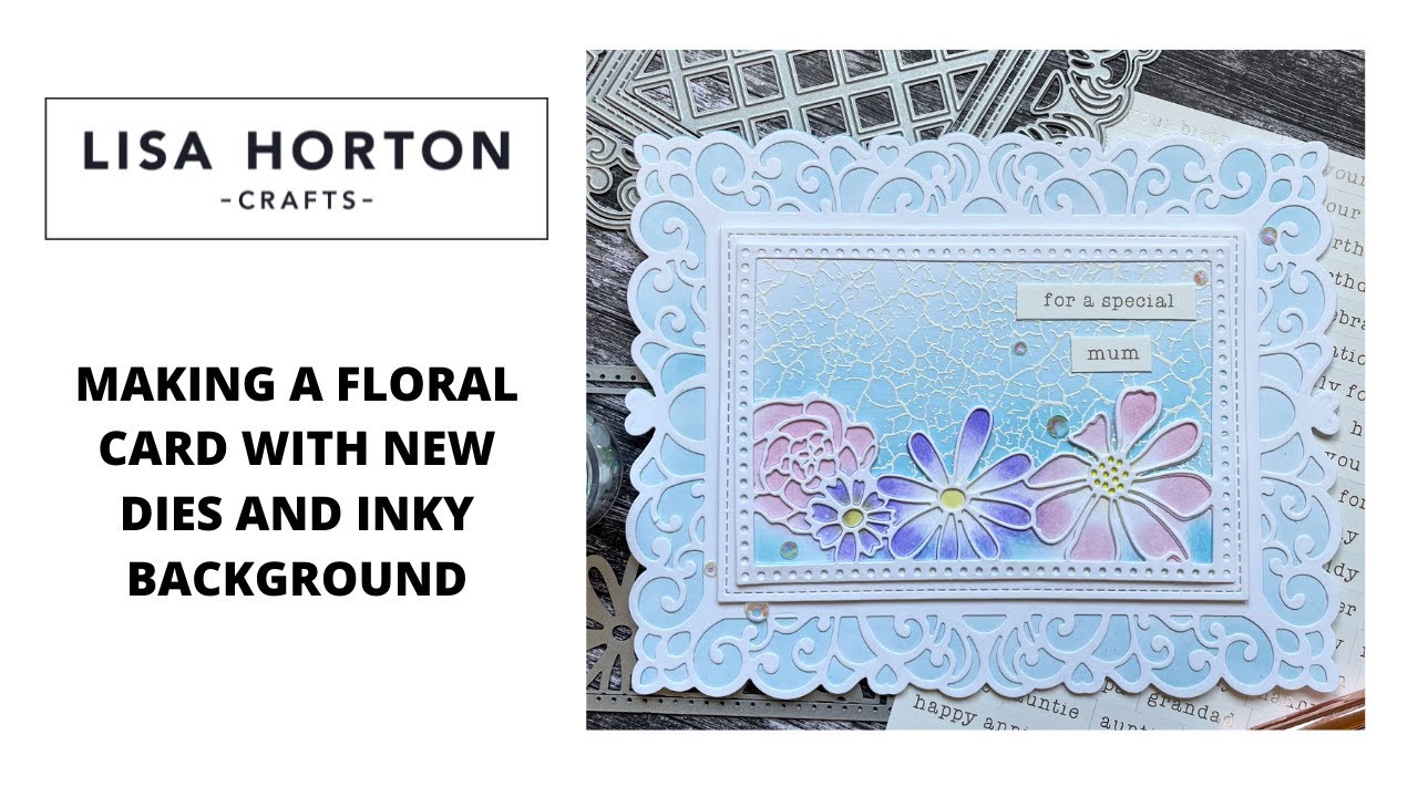 NATALIA SHOWS HOW TO MAKE A FLORAL CARD WITH ORNAMENTAL LATTICE DIE SET ...