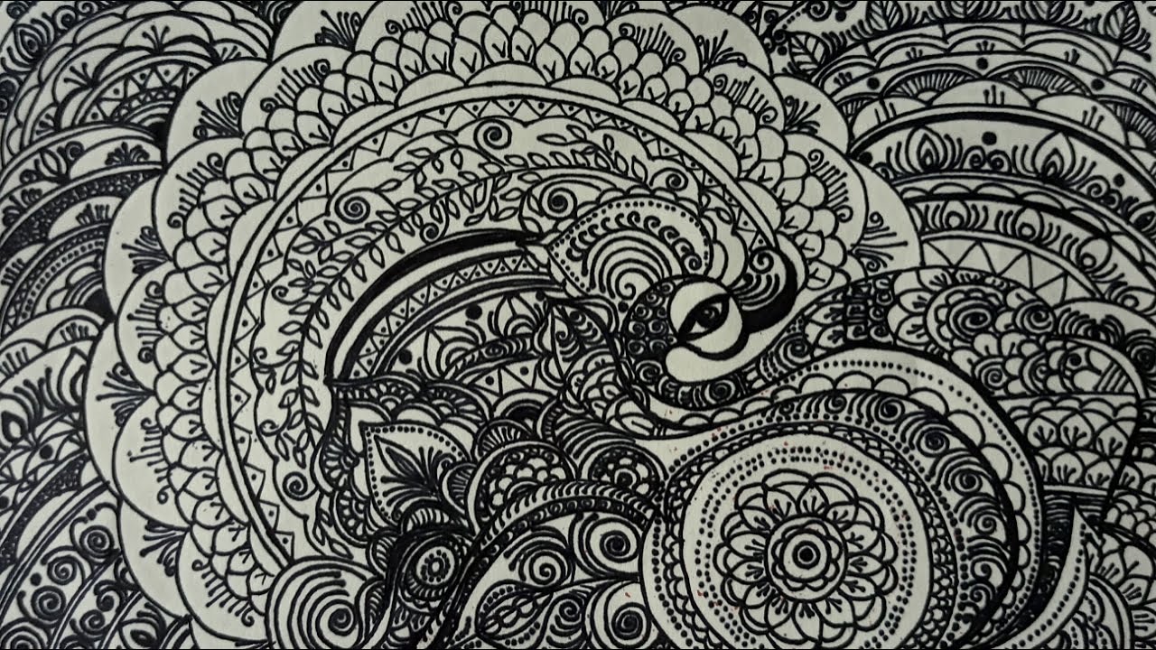 Doodle with me easy zentangle pattern for beginners decore ur walls