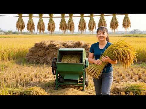 From Field To Market | How To Harvest Upland Sticky Rice & Sell | Free Bushcraft Life