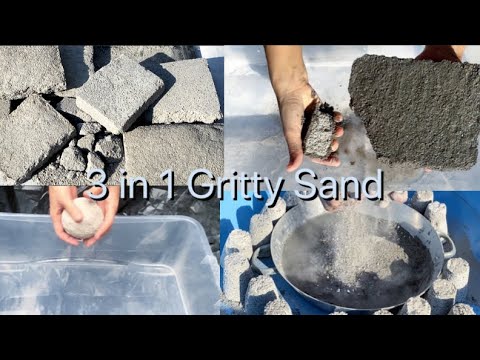 3 in 1 Gritty Sand Crushed in Water - YouTube