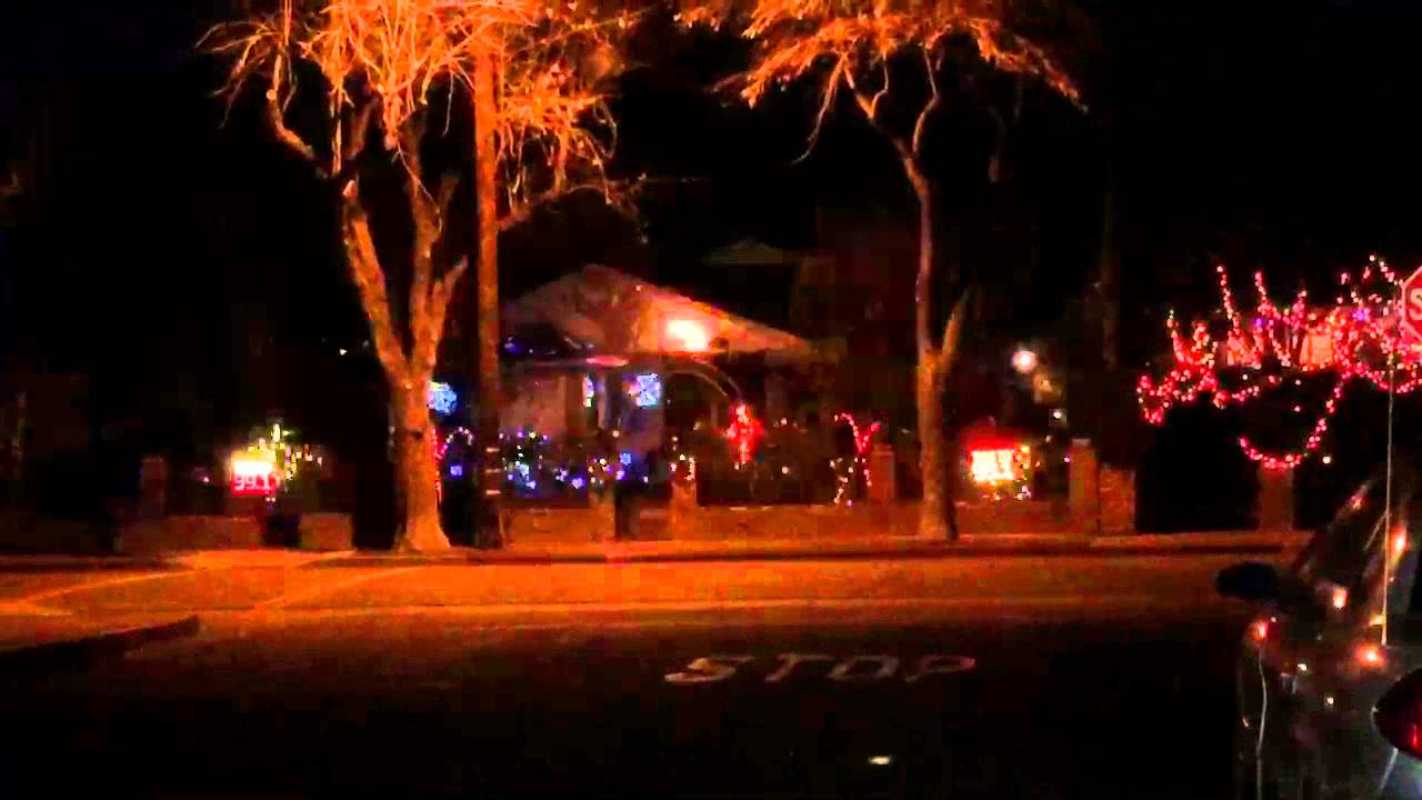 Christmas light display, Burbank, CA YouTube