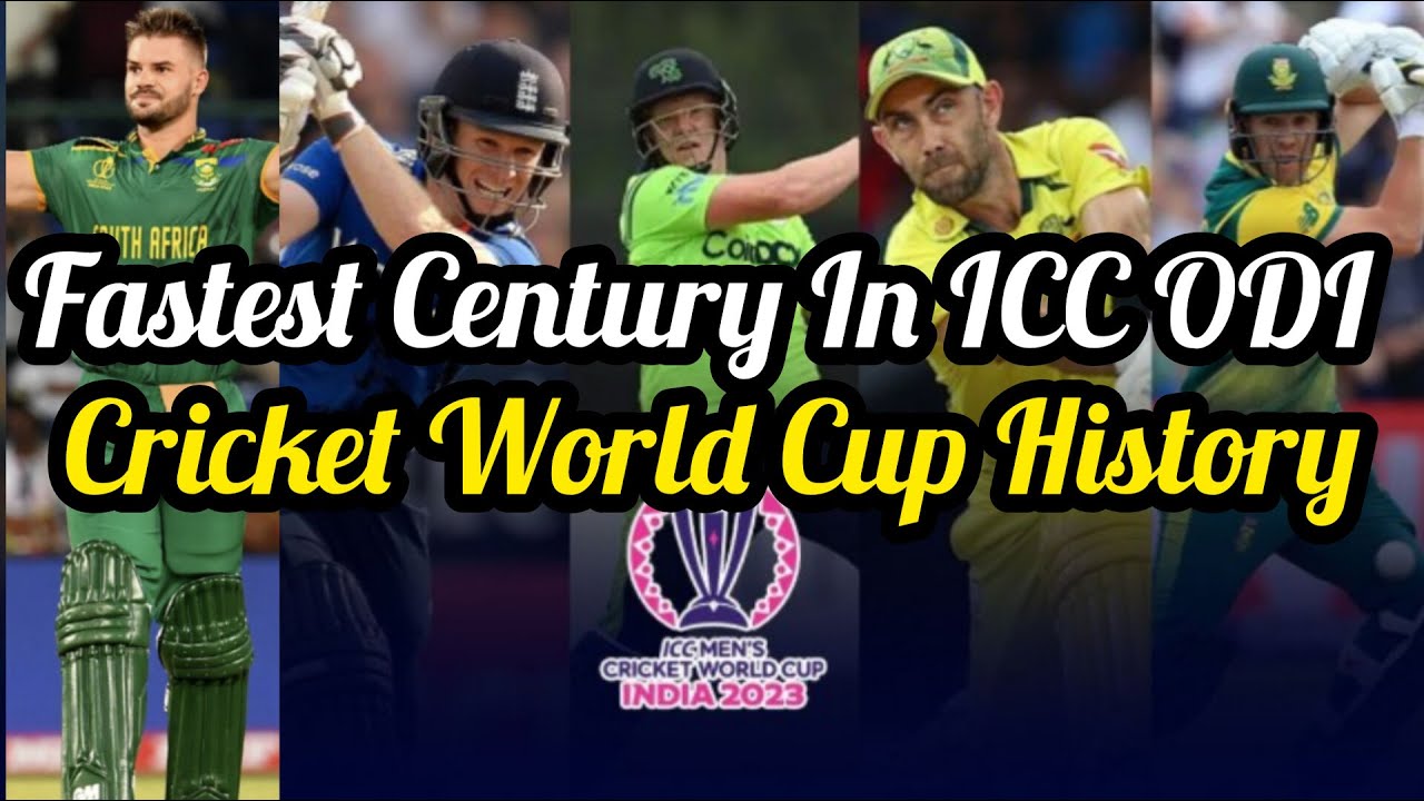 Top 5 Fastest Centuries In ODI World Cup History | Fastest Hundred In ...