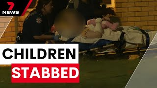 Three children stabbed, allegedly by their own mother, in Baulkham Hills home | 7NEWS