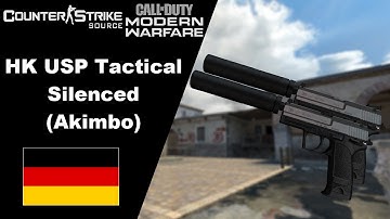 CS Source : HK USP Tactical Silenced (Akimbo) in MWII Anims