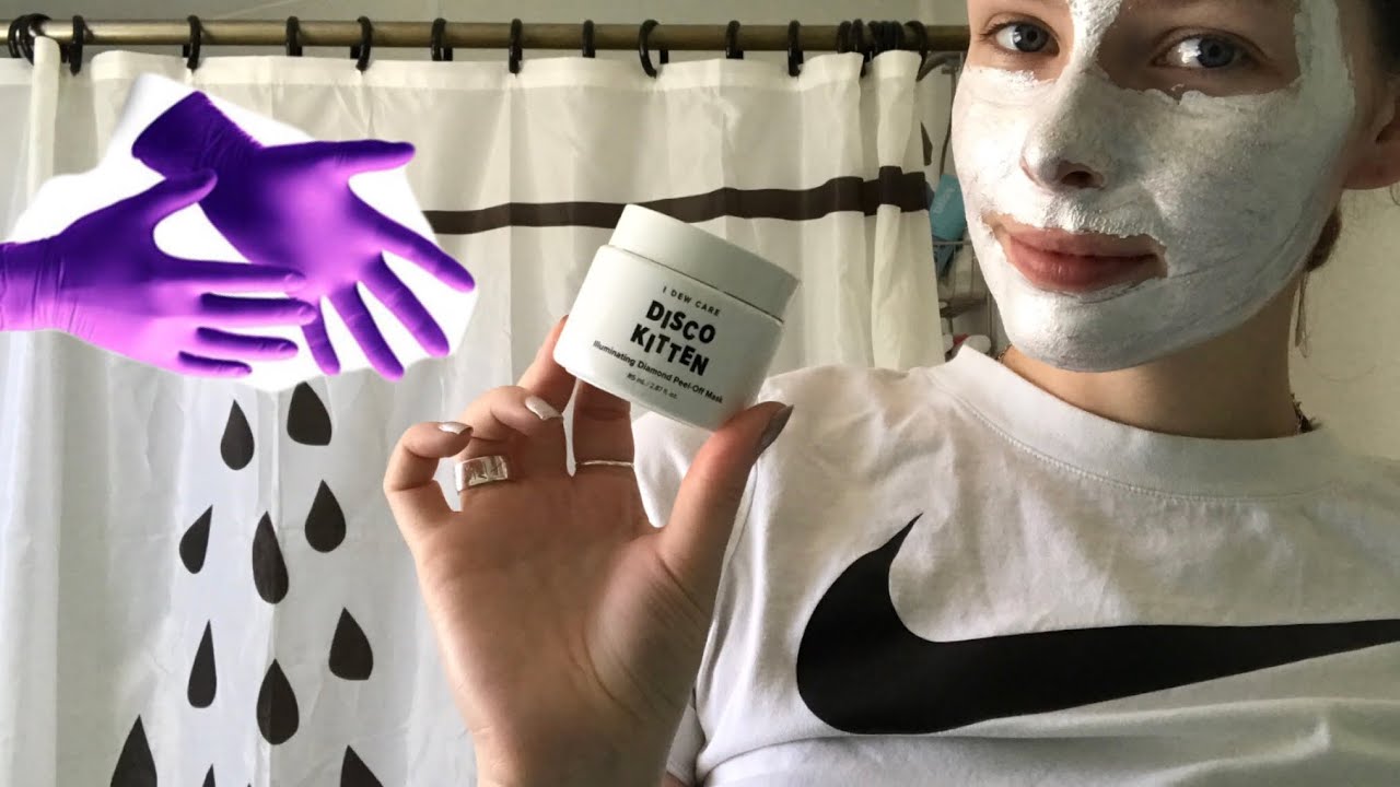 ASMR Peeling Face Mask *Latex Glove Sounds* YouTube