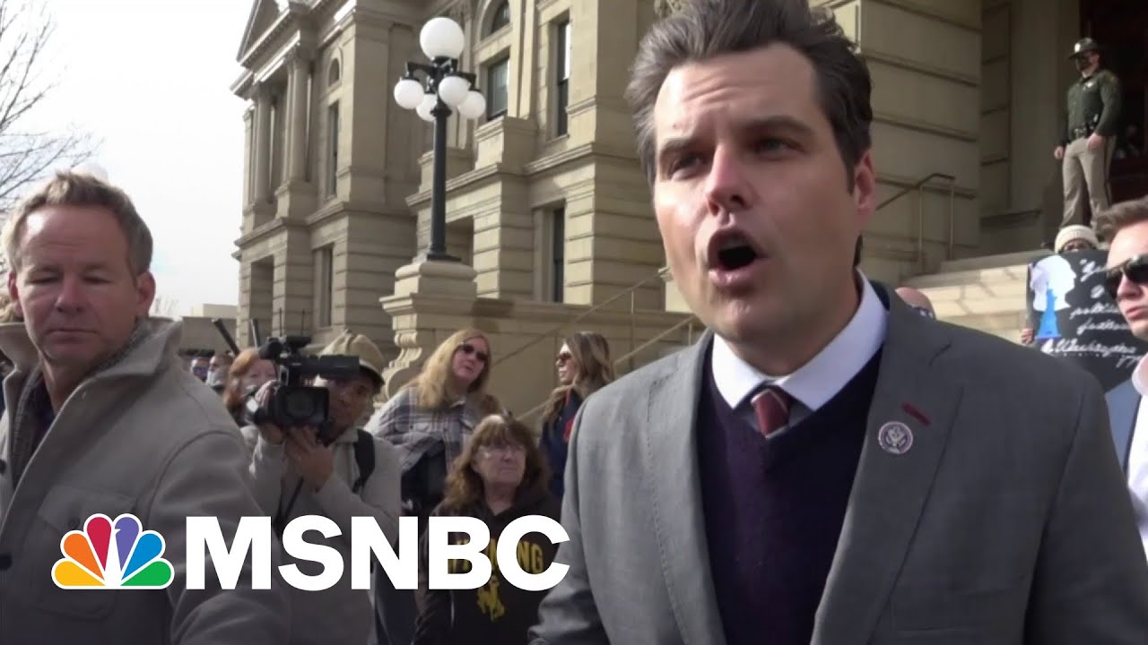 Gaetz Braces As Reporter Reads Confession Letter In Sex Crime Probe