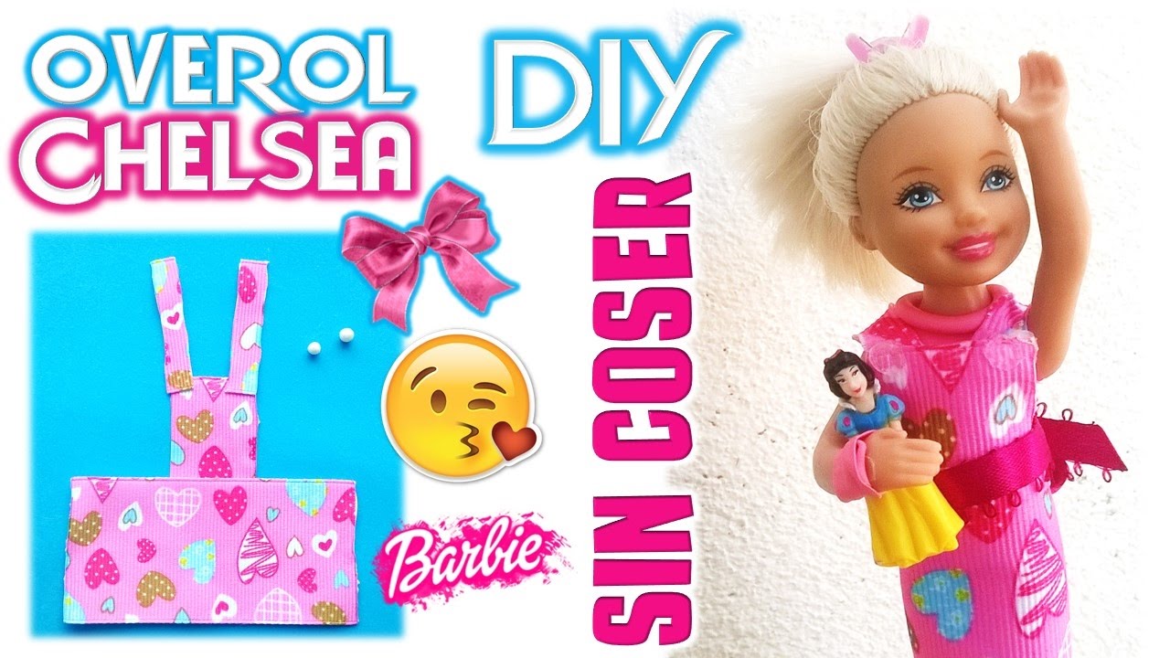 DIY | Como hacer ROPA para Muñecas Barbie CHELSEA SIN COSER| Manualidades para  MUÑECAS - YouTube