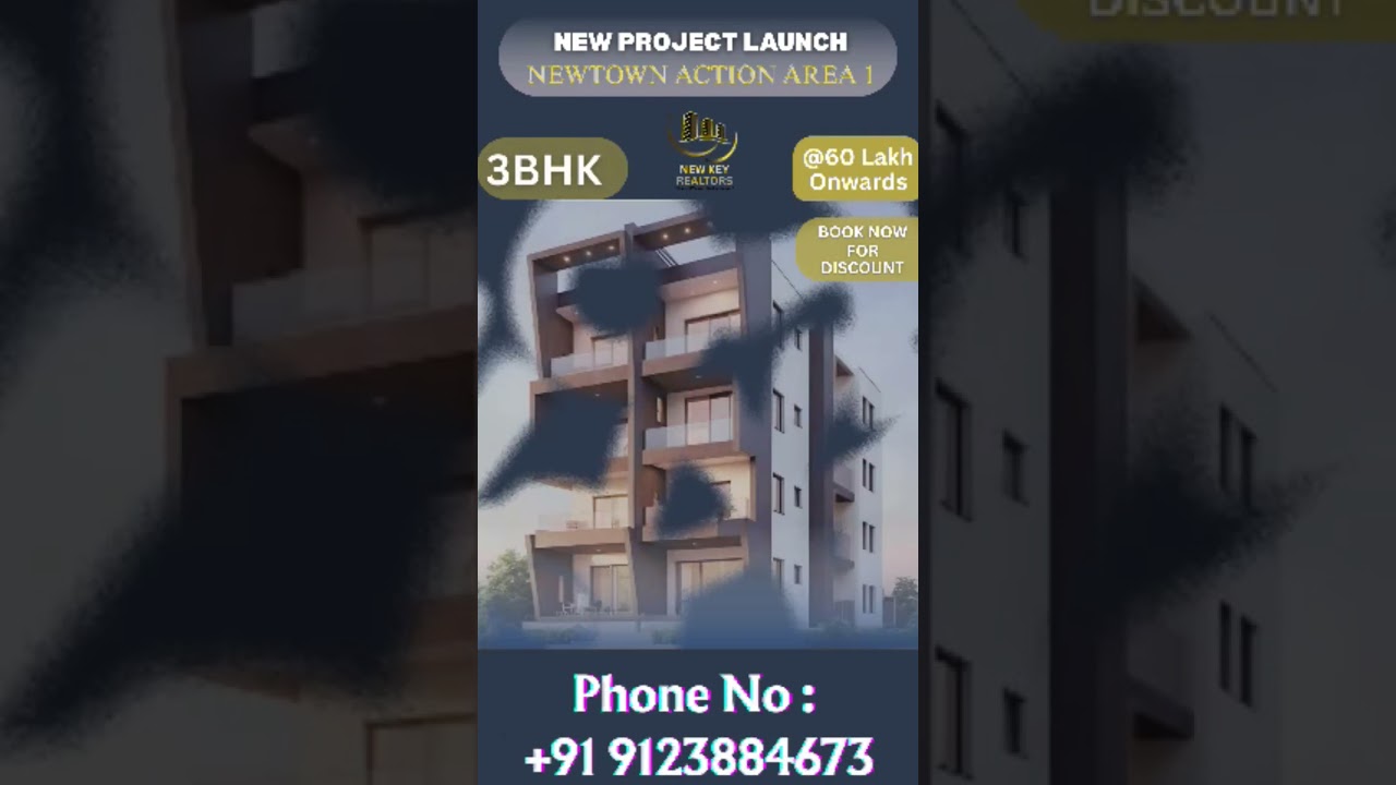 3BHK Apartment for Sale in Newtown Action Area 1 | Prime Location | ₹60 Lakh | Kolkata Real Estate