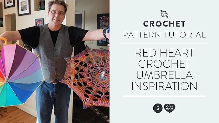Explore the Art of Crocheting a Red Heart Umbrella